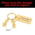 Personalized Gift for Mother's Day Customized Keychains with Name Key Hook Decor Engraved Mom Mummy Keychain for Bags Present. 