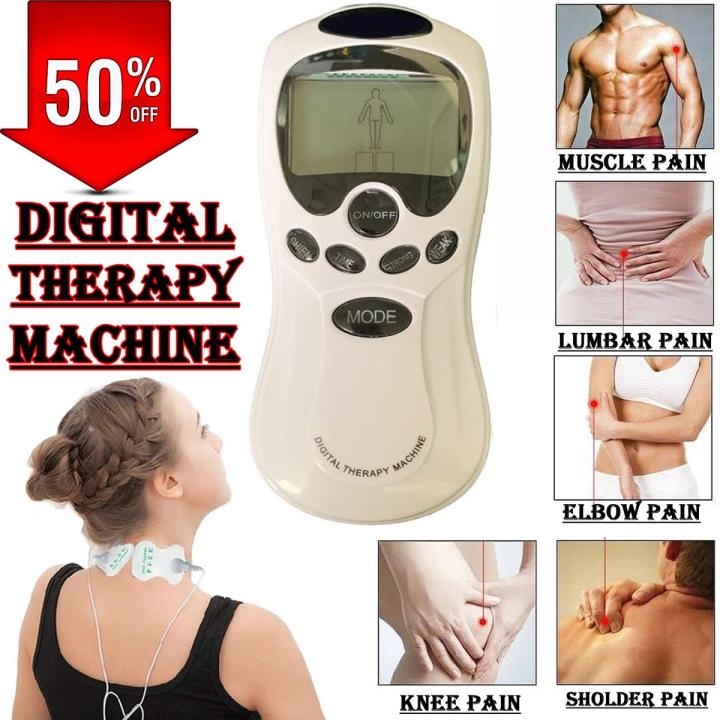 Genuine Body Massager Pain Relief Acupuncture Digital Therapy Massage Machine Full Body Blood Circulation Portable Electric Massage Neck back Shoulder waist feet Handheld Body Massager Fat Burner Muscle Relaxation New Digital Slimming device ( Imported )