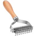 LKPCIGCXM Pet Grooming Brush, 2 Sided Undercoat Rake for Dogs & Cats,Safe Dematting Comb & Deshedding Tool for Matted Hair/Tangles. 