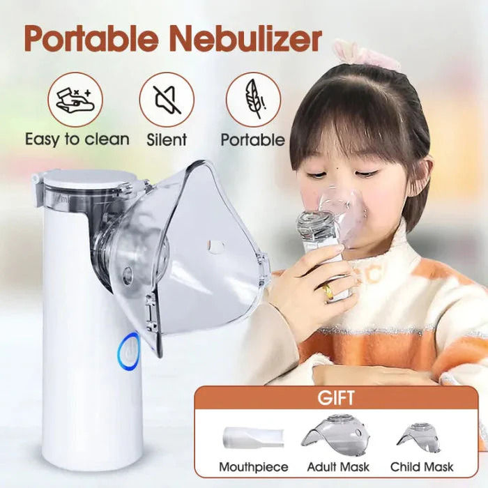 Soundless Mini Mesh Nebulizer (Portable & Handheld) | Kids & Adults ...