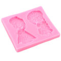 Disney Frozen Anna Elsa Princess Silicone Mold Cupcake Topper Candy Chocolate Mould Baby Birthday Fondant Cake Decorating Tools. 