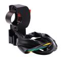 Motorcycle   On/Off Starter  Dipper Switch   Handlebar Installation - Black. 