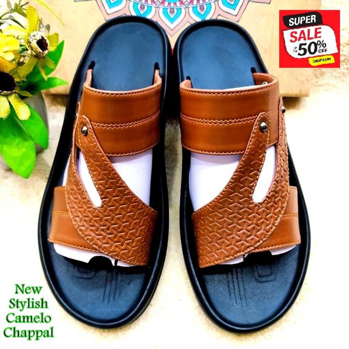Men Brown Branded Chappal SALE