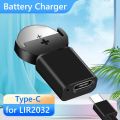Type-C Lithium Coin Charger for LIR2032 1632 2025 2016 Batteries Intelligent Mini Button Battery Multiple Protection USB Charger. 
