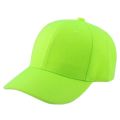 Bright Yellow Green Plain Twill Baseball Cap Blank Casual Hat for Women Men Lime Orange 6 Panel Cap Pre-Curved Visor. 