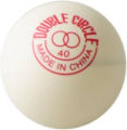 Double Circle Ping Pong Balls Performance Table Tennis Balls – 6 Pack (White) - for Indoor/Outdoor Ping Pong Table. 