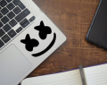 Marshmello EDM DJ Vinyl Decal Laptop Stickers, Laptop Stickers. 