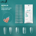 Monja 120pcs Extension Acrylic Full False Nails Tips Square Coffin Almond Stiletto Oval Long Tips DIY Artificial Manicures. 