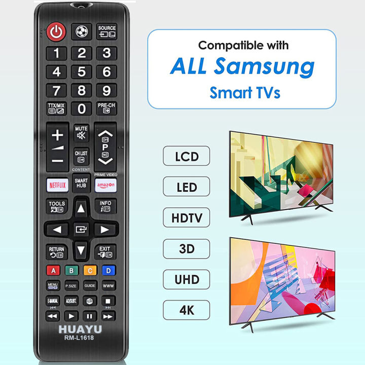 SAMSUNG%20Universal%20Remote%20for%20Smart%20LED%20TV%20with%20Netflx%20&%20Prime%20Video%20Button%20Huayu%20RM-1618%20-%20Image%203