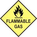 Flammable Gas Caution Sign Safety Stickers Petroleum Industry Oil Tankers Vinyl Sticker. 