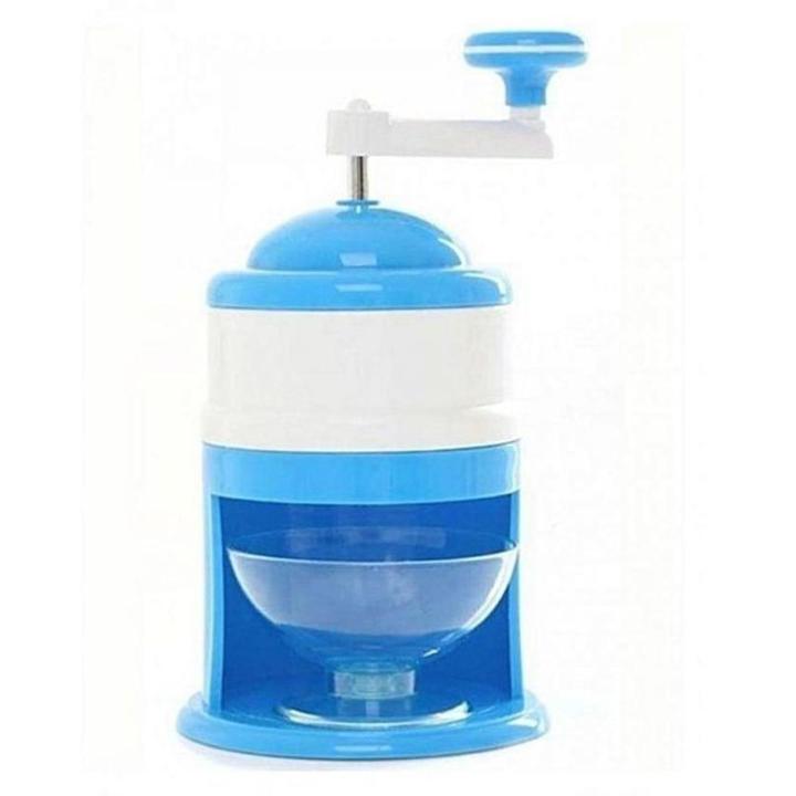 Manual Ice Crusher Manual Ice Crusher Machine Gola Maker For Home Easy To Use For Ladies - Blue