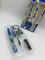 Camouflage Cartridge Fountain Pen with Keychain  and 2 extra Refill l High quality fountain pen | Unique fountain pens with refills | Ink pen with refills  | Avaliable in Blue, Green and Brown colors. 