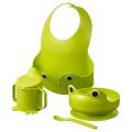 IKEA MATA 4-piece eating set, green. 