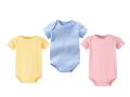 Pack of 3 Newborn Baby Bodysuits Romper in Cotton Stuff for Newborn Baby (Unisex) Available 0 to 12 Months - Half Sleeves - Multicolor. 