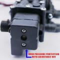 12V 60W 100 PSI Big Nozzle High Pressure Mist Agricultural Spray Micro Diaphragm Water Pump Automatic Switch 5L/min Range 8m FLO Pump. 