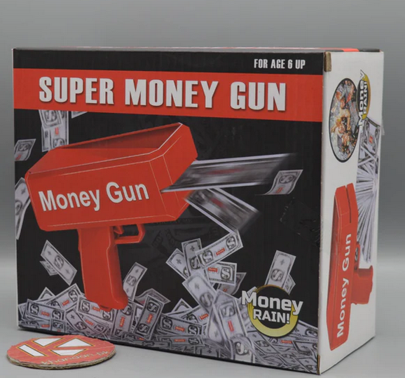 Super Money Gun Battery Operated Toy
