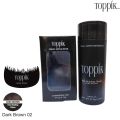 Toppik Hair Fiber 27.5g Dark Brown + Spray Applicator + Hairline Optimizer comb. 