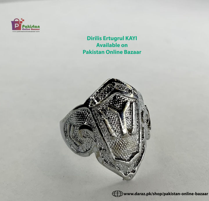 Ertugrul Dirilis Kayı Ottoman Silver Men's Ring Original Picture attached