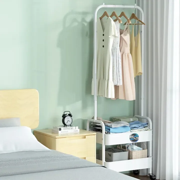 Shah%20G%203-in-1%20Garment%20Rack%20Shoe%20Rack%20Clothing%20Rack%20Imported%20High%20Quality%20Coat%20and%20Garment%20Hanger,%20Cloth%20Organizer,%20Garment%20Rack%20having%20Multiple%20Hanger%20Hooks%20with%202%20Bottom%20Storage%20Shelves,%20%20-%20Single%20Pole%20OR%20Double%20Pole%20-%20Image%205
