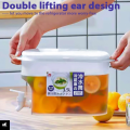 3.5 Liter Plastic Drink Dispenser with Spigot  1-Gallon Iced Juice, Lemon, & Milk Dispenser  Ideal for Parties, Daily Use, and Fridge Storage  Compact Water Dispenser  Mufaddal Enterprises54. 
