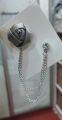 Flower Brooch With Chain Men Women's Coat - GREY Flower Brooch With Chain Men Women's Coat - GREY. 