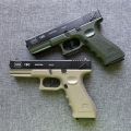 Automatic Glock Gun Toy With Soft Bullets And Shell Ejection Darts Automatic Glock Toy  Plastic Airsoft Guns For Kids. 