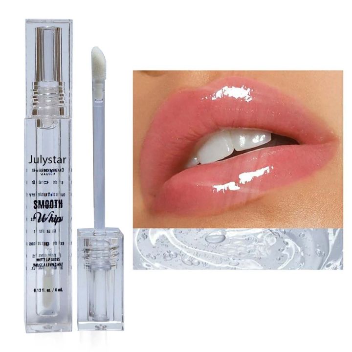 JULYSTAR Transparent Lip Shiner Gloss 4 ml Square Lip Gloss Makeup Lip