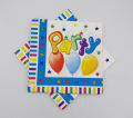MULTI COLORS PARTY NAPKINS ( PACK OF 20 ). 