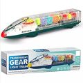 TRANSPARENT GEAR TRAIN TOY. 