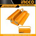 INGCO Heavy Duty  Metal Tool Box - 2 layer 370x120x163mm - ( Z-T ). 