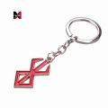XM Anime Game Berserk Logo Necklace Metal Pedant Jewelry With Beaded Chain For Women And Men. 