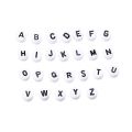 100Pcs Random Mixed Letter Acrylic Beads Flat Round Alphabet Charms Beads For Bracelet Necklace Jewelry Making. 