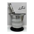 Stainless Steel Mortar & Pestle Spice Grinder Masala Crusher Grinding Chili's Mixing & Mincing Kitchen Lungri Hawan Dasta Size 1 To 10-Basic Kitchen Accessories. 