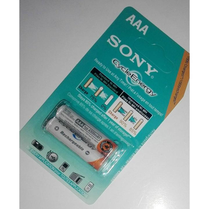 AAA Size Sony NI-MH 1.2V Rechargeable Cells