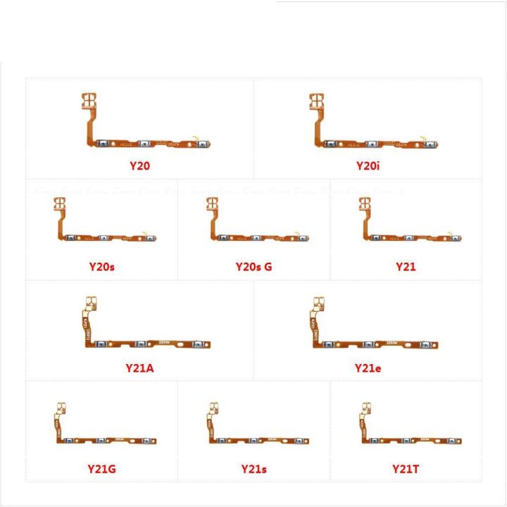 Switch Power ON OFF Button Flex Cable Parts Ribbon For Vivo Y20 Y20i Y20s G Y21 Y21A Y21e Y21G Y21s Y21T Mute Silence Volume Key