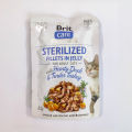 Imported Brit Care Cat Food – Fillets in Jelly – Fine Trout & Cod, Choice Chicken with Cheese, Hearty Duck & Tender Turkey – (85g Each). 