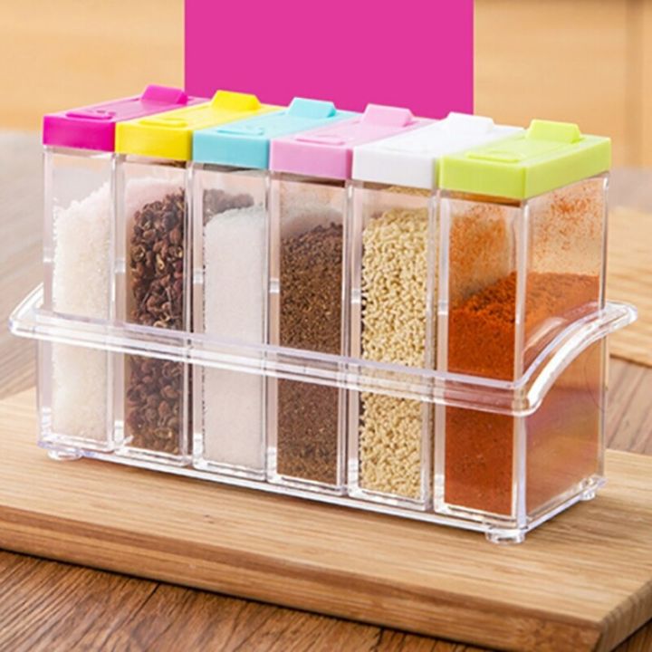 6PCS/Set%20Seasoning%20Boxes%20Plastic%20Spice%20Box%20Food%20Storage%20Kitchen%20Containers%20Hot%20-%20Image%204
