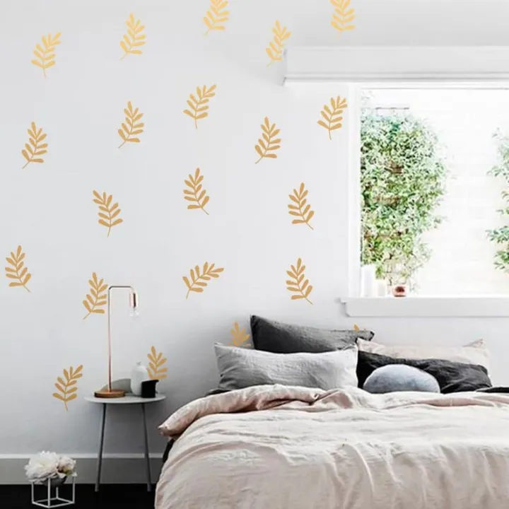 Autumn%20Leaves%20Wall%20Decals,%20Gold%20Nature%20Themed%20Stickers%20for%20Home%20Fall%20Decor%2012%20Pieces%20-%20Image%202