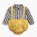 Cotton Baby Boy Rompers Cute Plaid Long Sleeve Baby Boy Clothes for Newborn Fashion. 