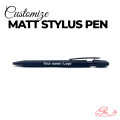 Customize Metal Matt Finish Pen Blue. 