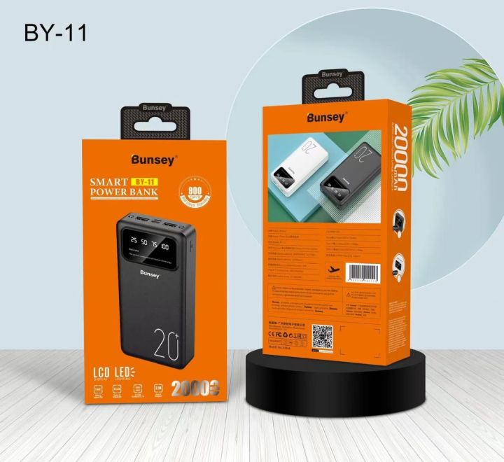 Bunsey BY 11 Powerbank: Reliable, Portable, Fast Charging, Long-lasting, Compact, High Capacity, Rechargeable, USB-C, Lightweight, Power on the Go, Smart Charging
