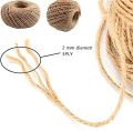Openness - Simple Natural Brown Jute Rope / Thread – For Durable Packing String for Gardening Applications, Gift Wrapping Art and Craft – 2MM x 45M (Length). 