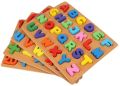Wooden Children ABC Learning Toy Kids Educational Puzzle Board. 