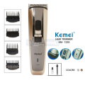kemei hair trimmer/clipper  km-1220 Rechargeable Hair Trimmer for Men Original KEMEI KM-1220 Electric High Power Clipping machine Baby Children Child Professional Beard Trimming Machine Barber Cutting Adjustable Ceramic hair Clipper 4 limit combs Imported. 