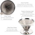 Pour over Coffee Dripper Reusable Drip Cone Coffee Filter Portable Pour over Coffee Maker Home Office Camping. 
