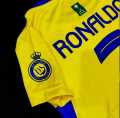 Ronaldo alnssr yellow football soccer  Full Kit For Kids. 