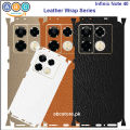 Infinix Note 40, Full Back Protection Vinyl Skin/Wrap in variety of Textures and Colors for InfinixNote40, Note40. 