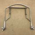 2X Harmonica Neck Holder 10 Holes Blues Harp Mouth Organ Stand Harmonic Rack -Silver. 