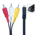 10 PIN to Composite VIDEO AV RCA Digital Camera Camcorder Cable for Sony DV. 