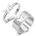 Butterfly Rings Set For Couples, Couples Ring, Gorgeous Ring For Couples , Rings , Butterfly Shaped Couple Rings.. 